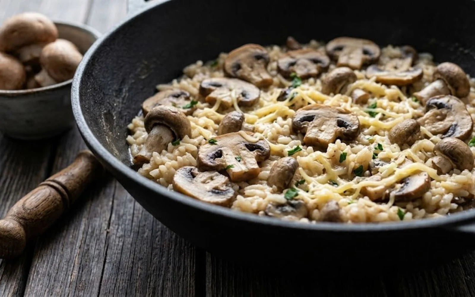 Risotto de champignons léger